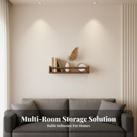 Multi-Purpose Floating Picture Ledge Minimalist Design Picture Ledge Space-Saving Wall Shelf Easy Installation for Homeowners, Decor Enthusiasts, Students, Living Room, Kitchen, Bathroom, Bedroom