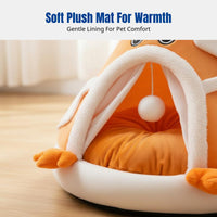 Fruit-Shaped Pet Tent Warm Fruit-Shaped Pet Den Semi-Enclosed Design Easy to Clean for Bedroom