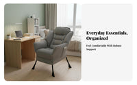 3 Pieces Minimalist Design Asymmetrical Couch Combination configurable Arrangement Upholstered Seating Group Creative Shape Sofa Set Comfortable for Business Owners, Apartment Dwellers, Interior Designers, Reception Area, Living Room, Small Spaces
