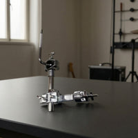 Adjustable Percussion Clamp with Extension Arm Metal Drum Set Extension Mount Clamp L-Shaped Heavy-Duty for Drummers