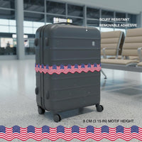 Independence Day Decoration USA Flag Sticker Roll Self-Adhesive Stars and Stripes Sticker Roll Cut to Length Patriotic Bulletin Board Border Vibrant Colors for School