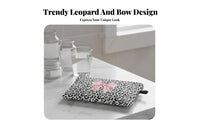 Leopard Print Makeup Bag Large Capacity Leopard Print Cosmetic Bag Portable