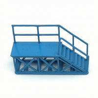 HO Scale Model Stair DIY Railway Diorama Walkway Model Stair with Railing 3D Printed Scenery Kit Unpainted