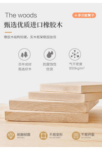 实木小凳子家用矮凳结实耐用客厅茶几吃饭板凳门口换鞋凳儿童马扎 提手方凳-胡桃色