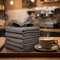 Thick Microfibre Cloth and Microfibre Towel, 30x40cm Cleaning Cloths for Glass and Bar, 2 Pack Weave High Absorbency Towels