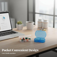 Multi-Compartment Case Portable Health Accessory closureed for voyage, Seniors