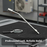Interchangeable Nozzles Angled Pressure Washer Wand Stainless Steel Extension Rod for Car Detailers, HVAC Technicians, Hard-to-Reach Areas