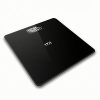 Body Weight Scale with Glass Surface Square Digital Body Weight Scale Rounded Corners Stable for Home Gym, Dorm Room
