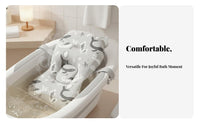 Quick-Drying Floating Bath Cushion Breathable Mesh Adjustable Bath Sling Anti-Slip Design Infant Bather Skin-Friendly for Newborns, Infants, Parents, Bathtime, Bathtub, Bathroom, Home