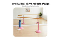 Freestanding Dance Barre Stable Base Freestanding Dance Bar Sturdy Construction Portable Dance Bar for Dancers, Adults, Home Use, Gym