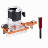 2-in-1 Slotting Guide Bracket Border Positioning Router Slotting Guide Adjustable Clamping Router Bracket Orange