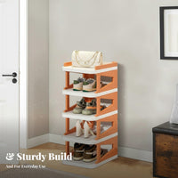 Space-Saving Multi-Layer Shoe Rack Easy to Assemble Narrow Shoe Shelf Good Load-Bearing Capacity Stable Structure for Students, Apartment Dwellers, Entryway, Dormitory, Dorm Room, Small Areas