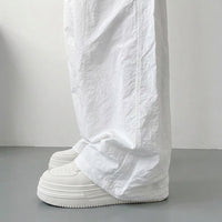 Ladies Trousers for Women UK with Elasticated High Waist, Wide Leg Summer Style in Cooling Ice Silk Material
