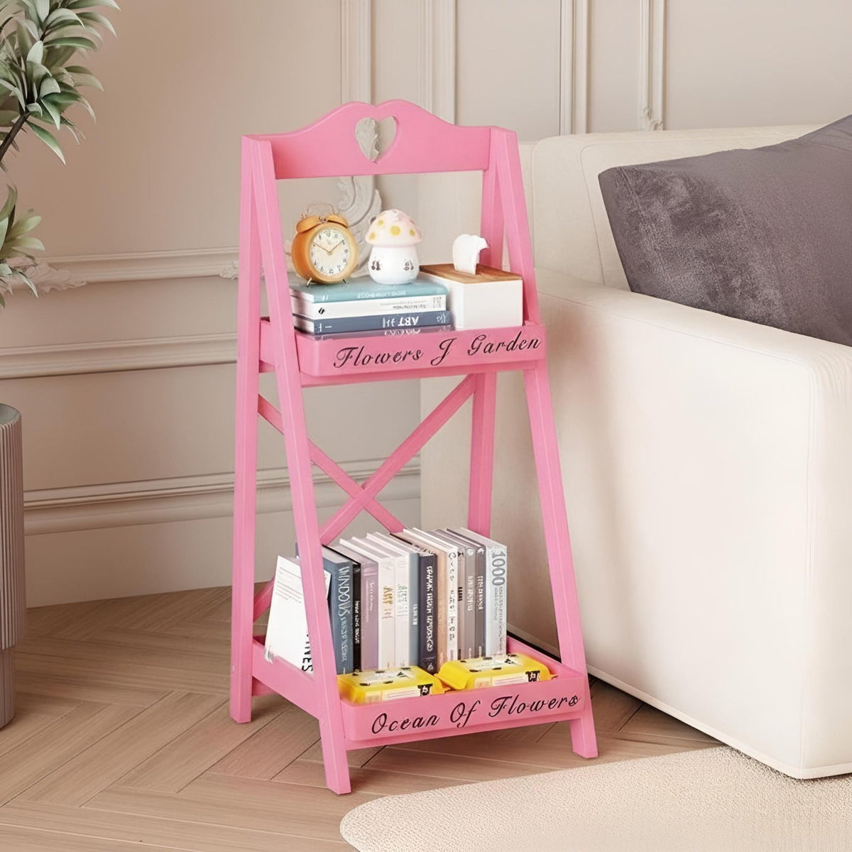 Parcel Storage Rack, Foldable Organizer Shelf, PP Entryway Stand, Large Capacity, Multi-Color