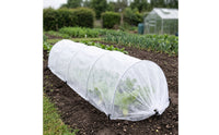Garden Tunnel Cover Non-Woven Row Protector Drawstring Vegetation Shelter for Gardeners, Growers, Backyard, Farms