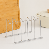 Kitchen Lid and Cutting Board Rack, Rust-Proof Metal Vertical Storage, Modern Organizer for Cutting Boards