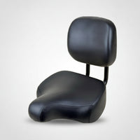 Bike Seat Cushioned Cycle Saddle Wide Cycle Saddle with Back Support for Tricycles