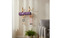 Mat Organizer with Hooks Compact Mat Holder with Hooks Tidy for