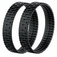 2 Pieces Black Replacement Tire Shock Absorption Deep Groove Tire Cushioning Vehicle Part