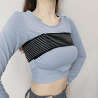 Reduces Movement Antimotion Bust Band Breathable Material Breast Stabilizer Band High Elasticity Chest Support Adjustable for Athletes, Fitness Enthusiasts, Nursing Mothers, Running, Exercise, Gym Sessions, Daily Wear