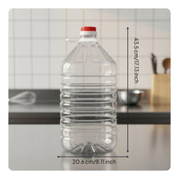PET Plastic Barrel with Handle High Clarity Transparent Oil Container