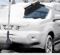 多功能汽车雪铲车用除冰扫雪器双头铝合金除雪刷可伸缩除雪铲用品