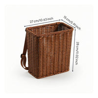Backpack Basket with Shoulder Straps Hands Rattan Backpack Basket Lightweight for Kids, Young Children, Pretend Play, Gardening