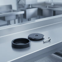 Replacement Faucet Outlet with Screw Plastic Perforated Faucet Cap Cylindrical Hardware for Wash Stations