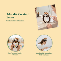 Cute Raccoon Headband, Plush Hair Accessory, Party Wear