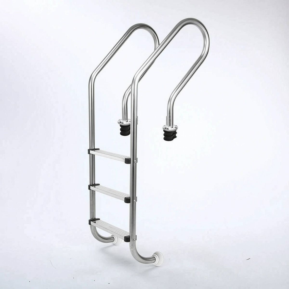Stainless Steel Pool Ladder Anti-Slip Three-Step Pool Ladder Rust Resistant for in-Ground Pools