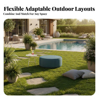 Nordic design L-Shaped Sectional Sofa Minimalist aesthetic appeal L-Shaped Sectional with Coffee Table reconfigurable Design Outdoor Furniture Weather-Resistant for Homeowners, guest accommodations Businesses, Families, Garden, Courtyard, Backyard, Porch