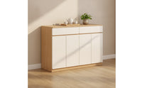 Storage Cabinet Oak Buffet Cabinet with Doors Wood-Grain Sideboard with Storage for Dining Room, Kitchen