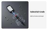 Telescopic Inspection Mirror Anti-Slip Handle Rotate Head Inspection Mirror Hand Tool Batteries Included for Technicians