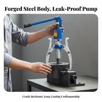 Heavy-Duty 3-Jaw Bearing Puller Multi-Functional Hydraulic Gear Puller Vertical and Horizontal Use Wheel Hub Removal Tool Kit Long-Lasting Forged Steel for Auto Technicians, Maintenance Professionals, DIY Enthusiasts, Workshop, Garage, Factory