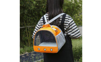 Pet Carrier Backpack Lightweight Small Animal Travel Bag Removable Washable Mat Clear View Animal Travel Bag for Pet Checkup Visits
