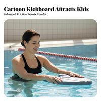 Swimming Kickboard Beginner Friendly Swim Practice Tool Non-Slip Grip Pool Training Board for Children, Beginners, Lake, Beach