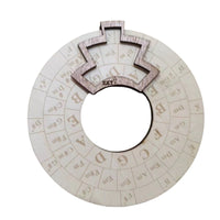 Wooden Music Theory Wheel Educational Circle of Fifths Wheel Compact Circle of Fifths Chart Portable for Guitarists