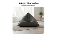 Removable and launderable Cover Triangular Lounger Chair sit or Recline Lazy Sofa Easy to Clean Living Room Seating Ergonomic Support for Teenagers, Book Lovers, Bedroom, Apartment, study corner, Home Office