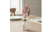 Easter Egg Floral Pick Vase Filler Artificial Easter Egg Branch Glittery Finish