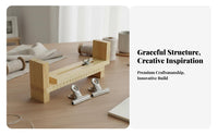 Wooden Braiding Frame Solid Wood Wooden Bracelet Maker Adjustable Rope Weaving Frame for Crafters, Beginners