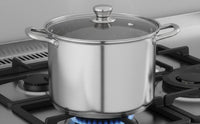 Stainless Steel Soup Pot Thickened Bottom Cookware Quick Heating Conduction for Home Kitchen