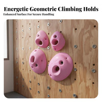 Climbing Holds Non-Slip Climbing Grips Climbing Holds Multi Size and Shapes for Beginners, Young Children, Outdoor, Backyard, Tree House