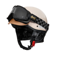 Ear Covers 3/4 Helmet Quick-Release Buckle Protective Gear for Riding