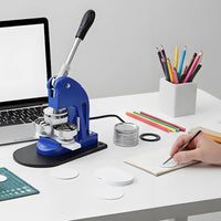 Button Maker Machine with Circle Cutter DIY Button Maker Machine Easy to Use for Teachers