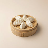 Miniature Steamer Basket Adhesive Decorative Dumpling Adhesive Whimsical Note Holder Kawaii for Refrigerator