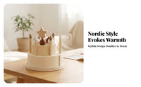Matte Finish Screen Fun Pretend Pretend Cake Set Wooden Birthday Cake Toy for Display