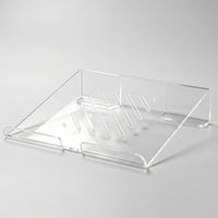 Acrylic Laptop Stand Ventilated Laptop Riser Cooling Notebook Stand for Office, Study