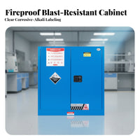 Shock-Resistant Resistant Cabinet Fire Resistant Fire Resistant Cabinet Two-Ply Construction Risky Liquid Storage for Laboratories, Workshops, Factory