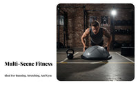 Full-Body Workout Half Balance Ball Non-Slip Core Training Half Ball Textured Surface Dome Balance Instructor Anti-Puncture-Resistant for Yogis, Home Gym