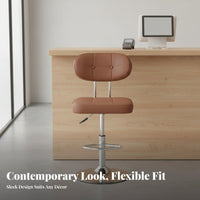 Sturdy Base Adjustable rotating Stool with Armrests Built-in Footrest Adjustable Pedestal Seat with Armrests Modern Design tavernstool for Receptionists, Business Owners, Reception Desk, Kitchen, Home, Dining Room
